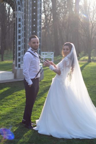 Analógové Svadobné fotenie zámok Laxenburg Rakúsko